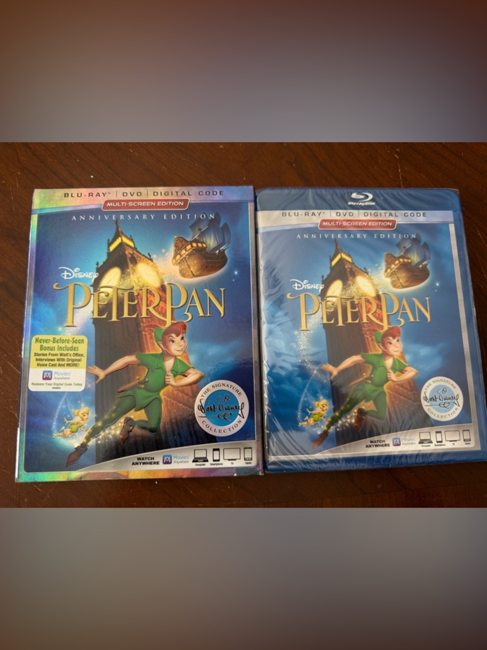 Disney Peter Pan Anniversary Edition - Blue, Green & Gold Artwork